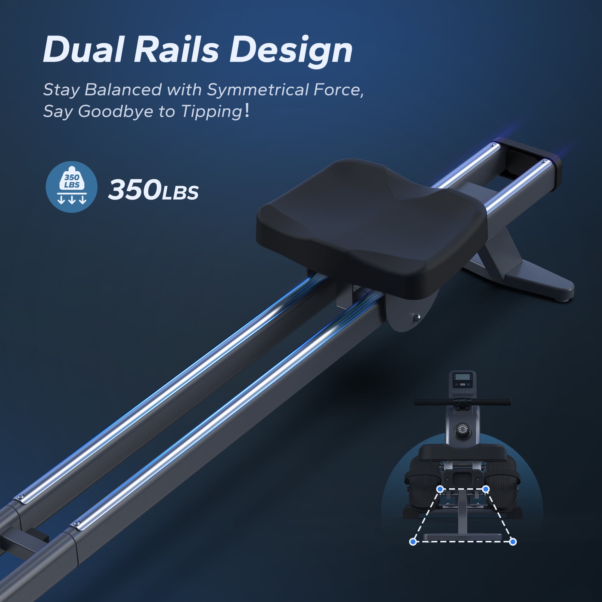 Q1S Manual Resistance Rower